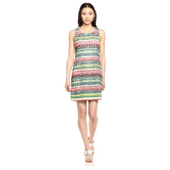 Desigual Women's PHOENIX Multicolored Overlay CutOut Mini Dress Size Medium - Picture 3 of 15